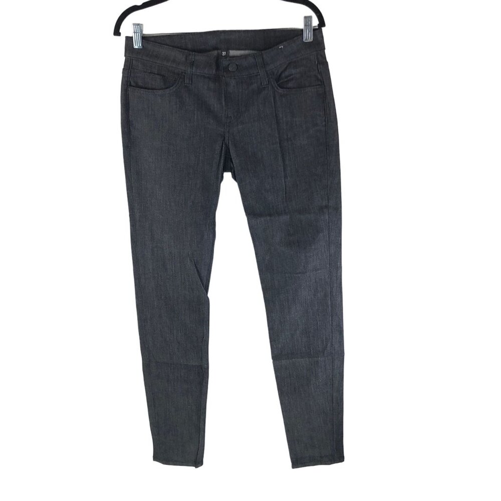Kill City Womens Low-Rise Skinny Jeans Dark Wash Black Denim Size 27